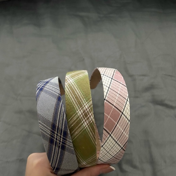 set of 3: y2k plaid academia headbands - Picture 4 of 10